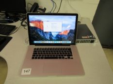 Macbook Pro Laptop 15.4 Inch Screen, Processor 2.6