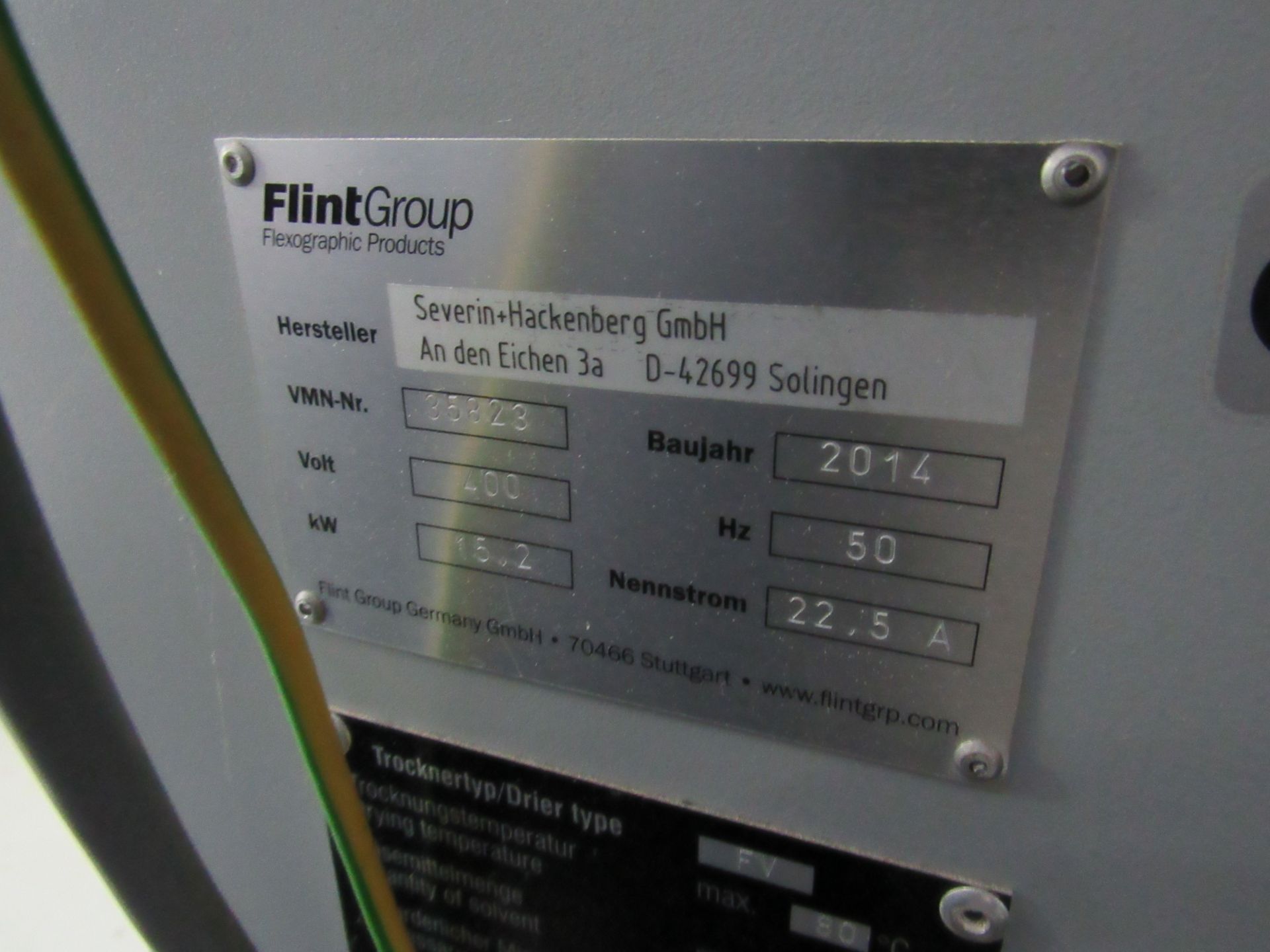 Flint FV 6 Drawer Drier, Serial Number 35823, 2014 - Image 5 of 6