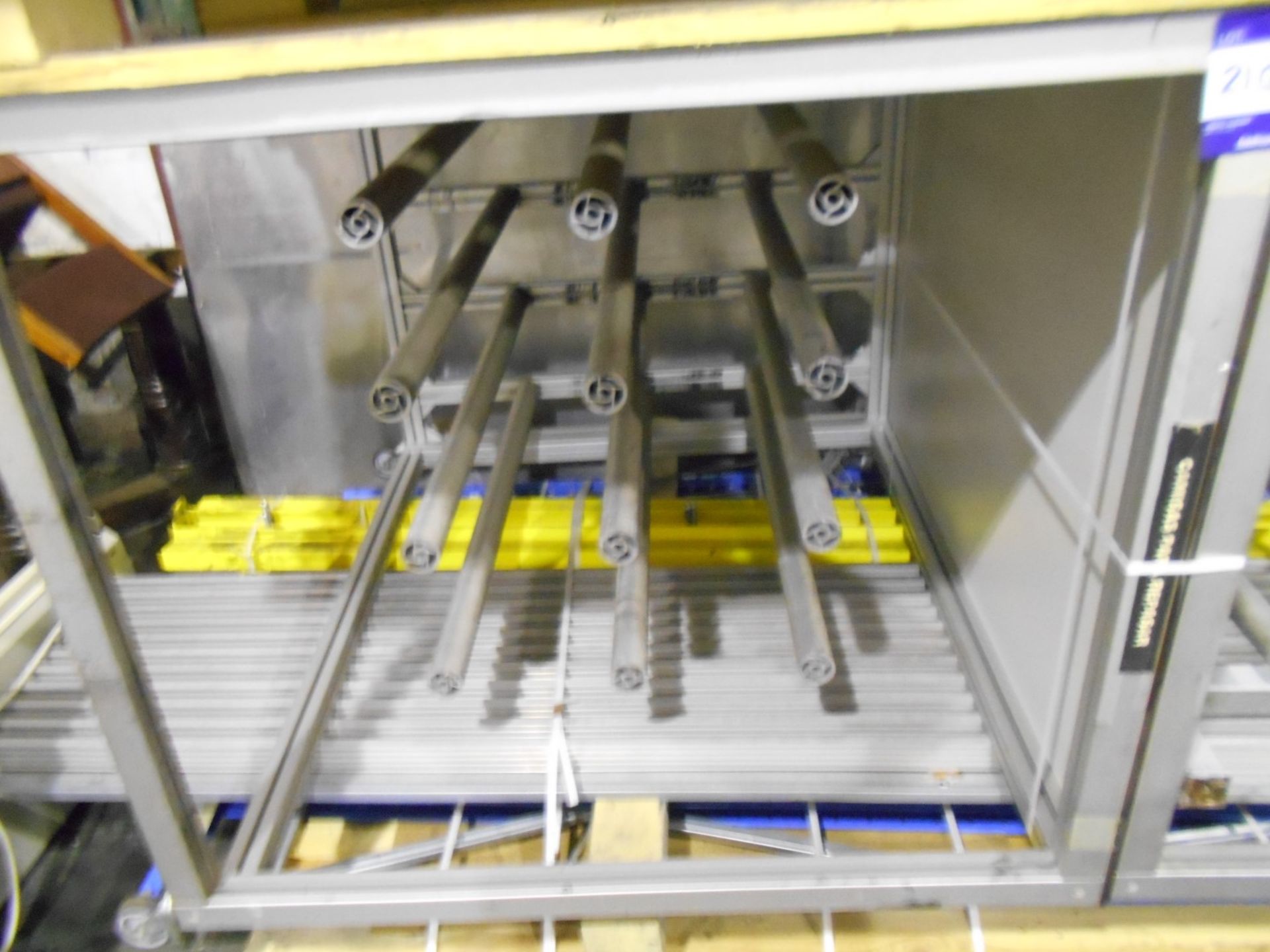 2 Mobile Tall Workstations and 2 Roll Stock Racks (This lot is located on a third party site located - Image 2 of 3