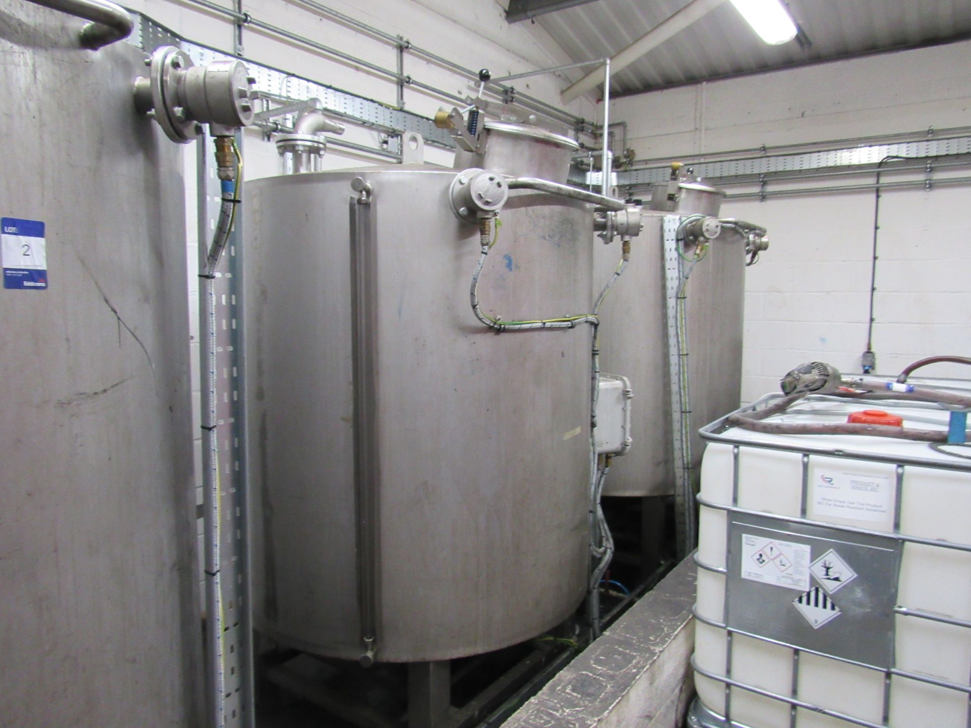 3 Stainless Steel Solvent Tanks (this lot may be a - Image 3 of 3