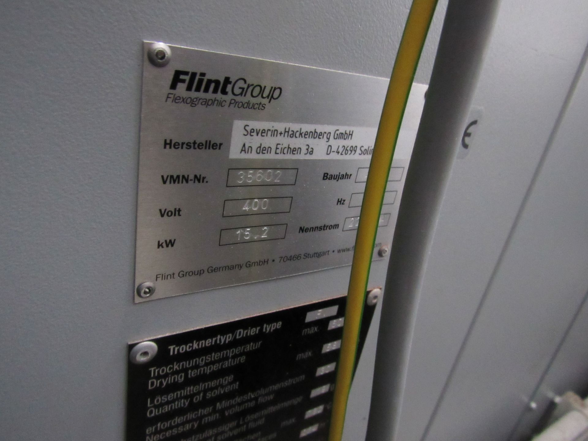 Flint Group FV 6 Drawer Drier, Serial Number 35602 - Image 3 of 4