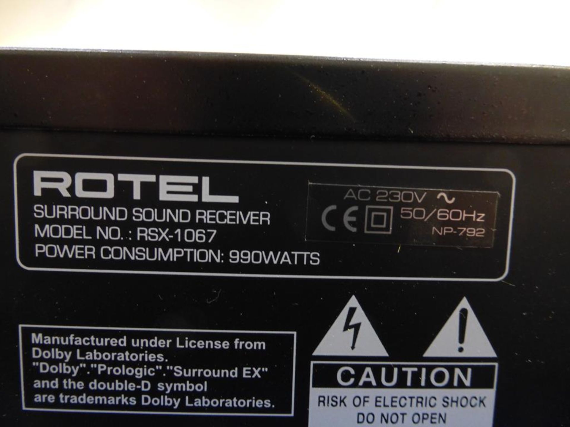 Rotel Surround Sound Receiver - Image 6 of 6