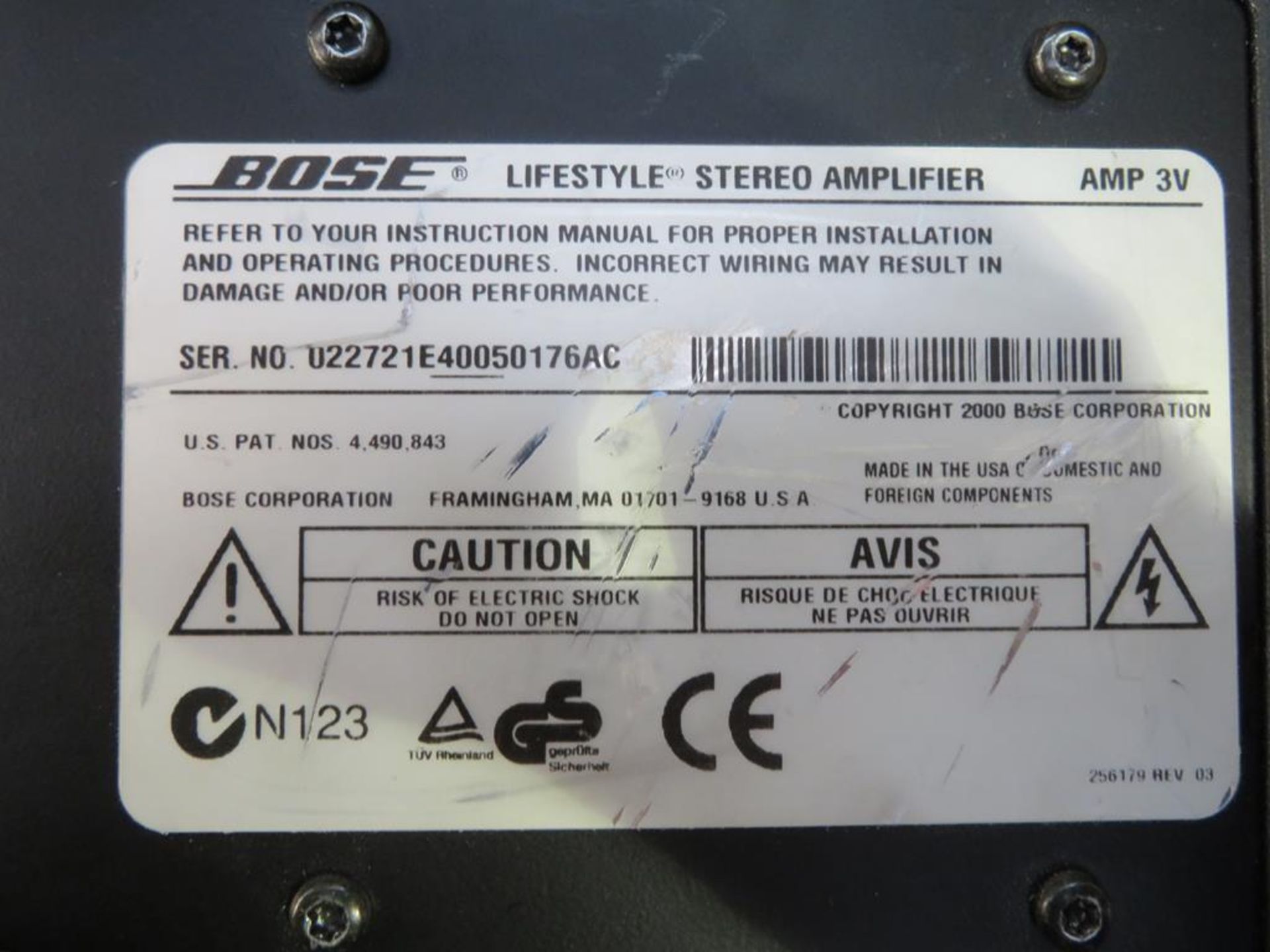 3 x Bose Lifestyle Stereo Amplifiers - Image 3 of 5