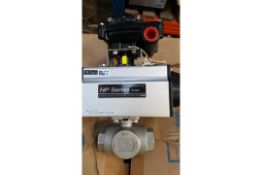 HP Series HP-66S 3 Way Valve with 2 x YTC Valve Positioners