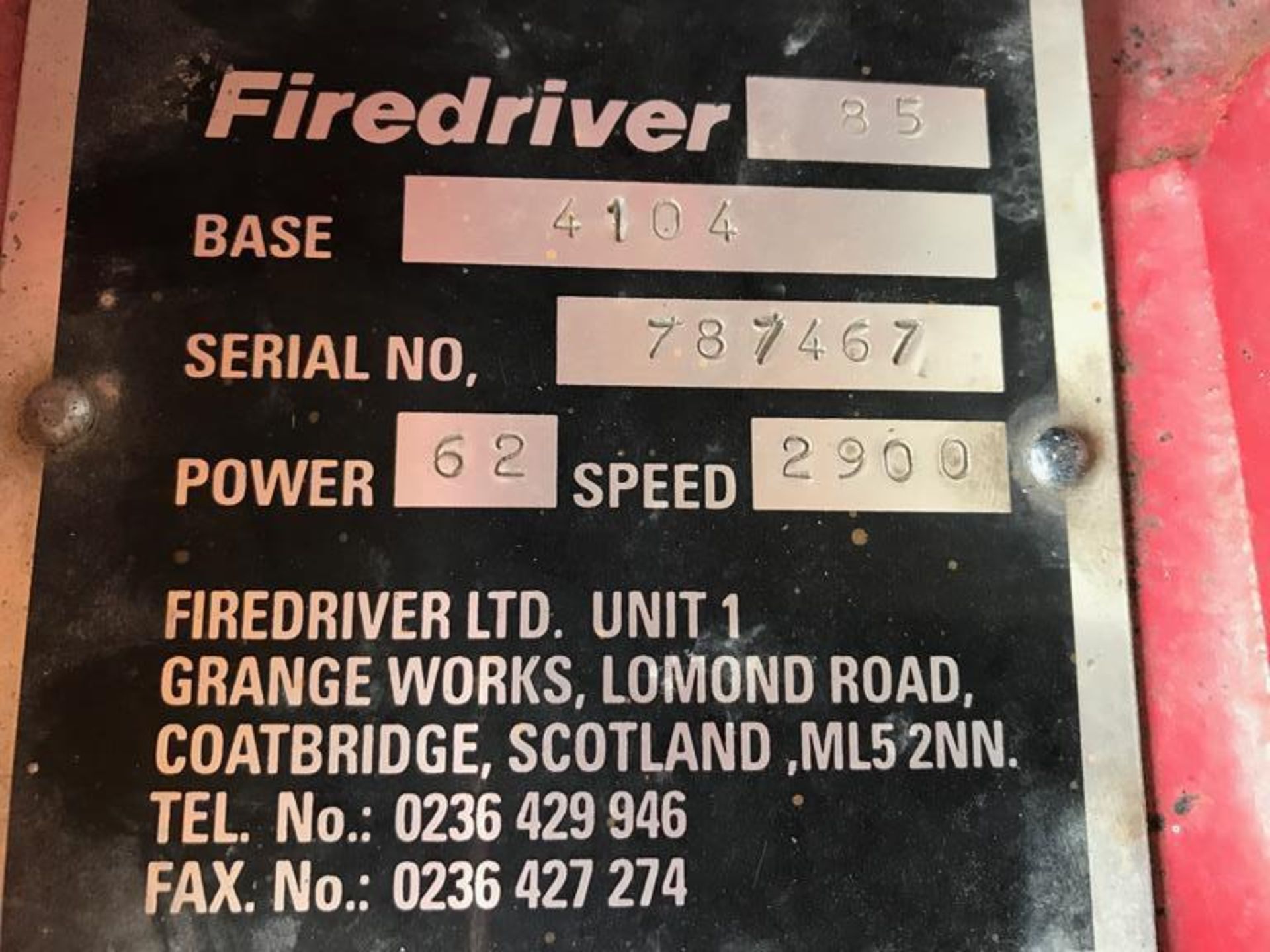 Iveco/Armstrong Skid Mounted Diesel Fire Pump - Image 4 of 5