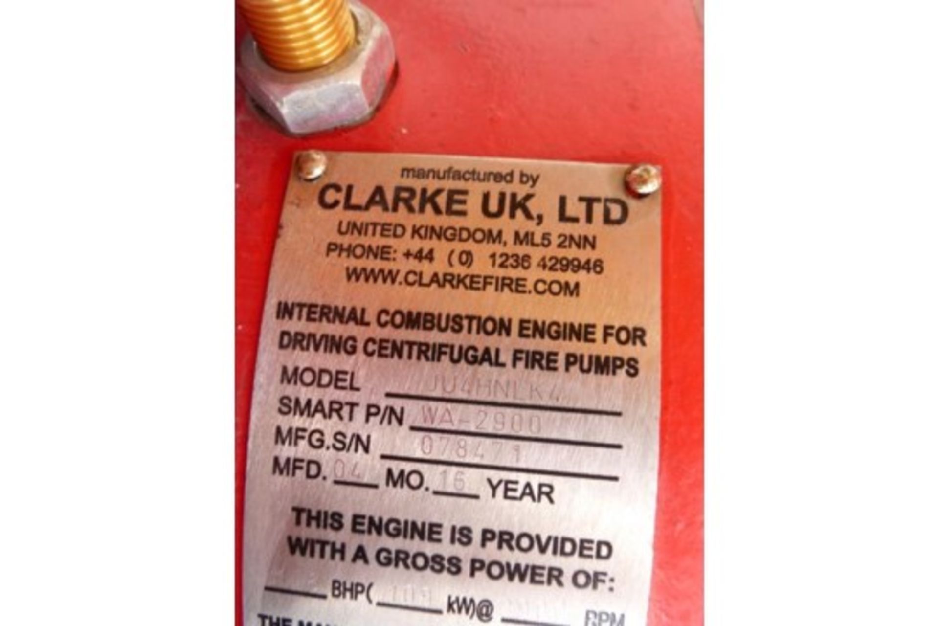 John Deere/Clarke Fire Pump - Image 3 of 4