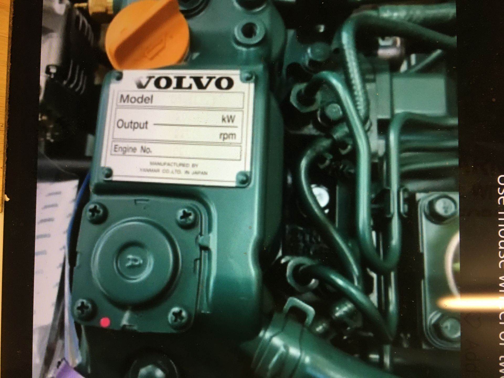 Yanmar /Volvo 20.4kW (27HP) Industrial Diesel Engine