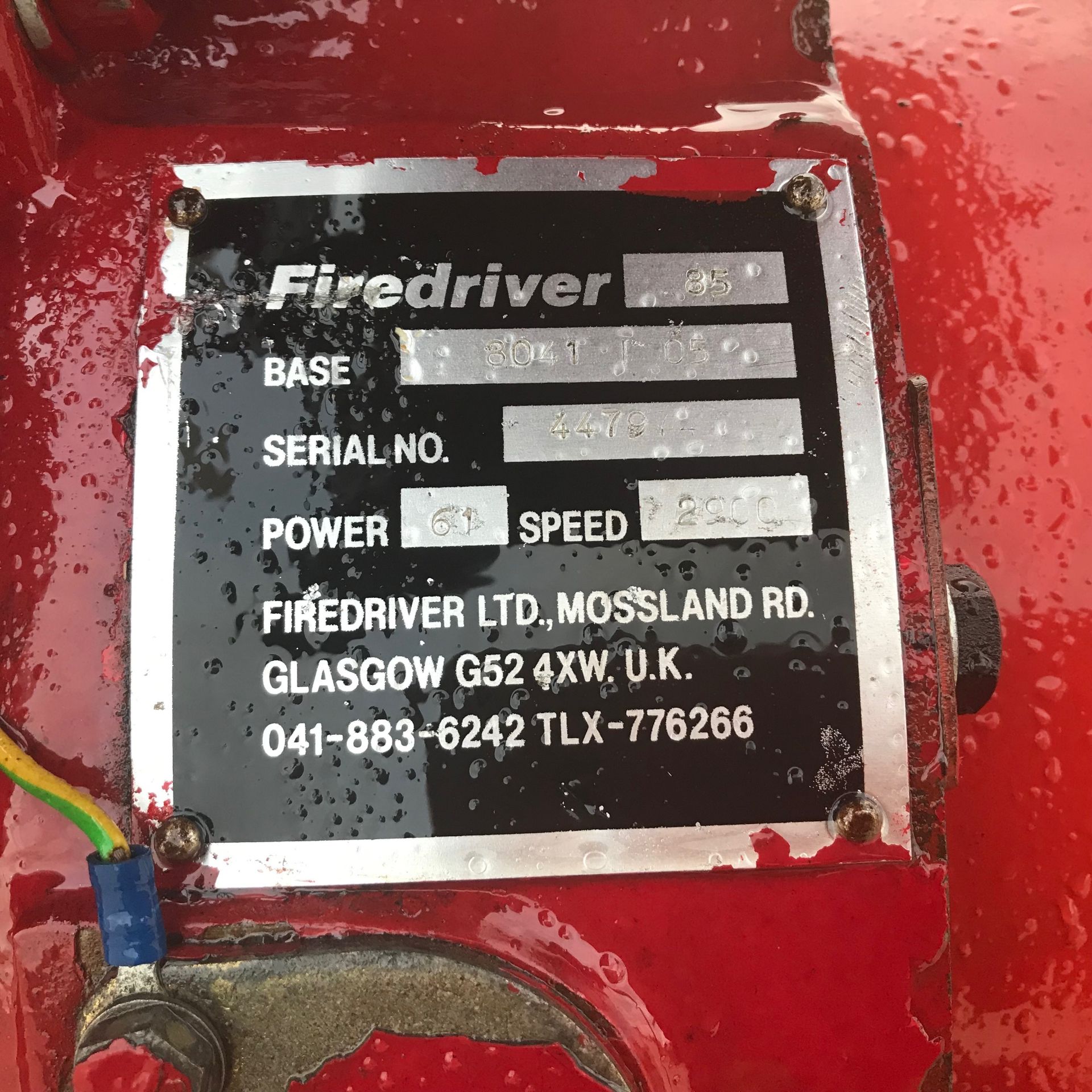 Iveco/Firedriver 85 4 cylinder Diesel Fire Pump - Image 4 of 5