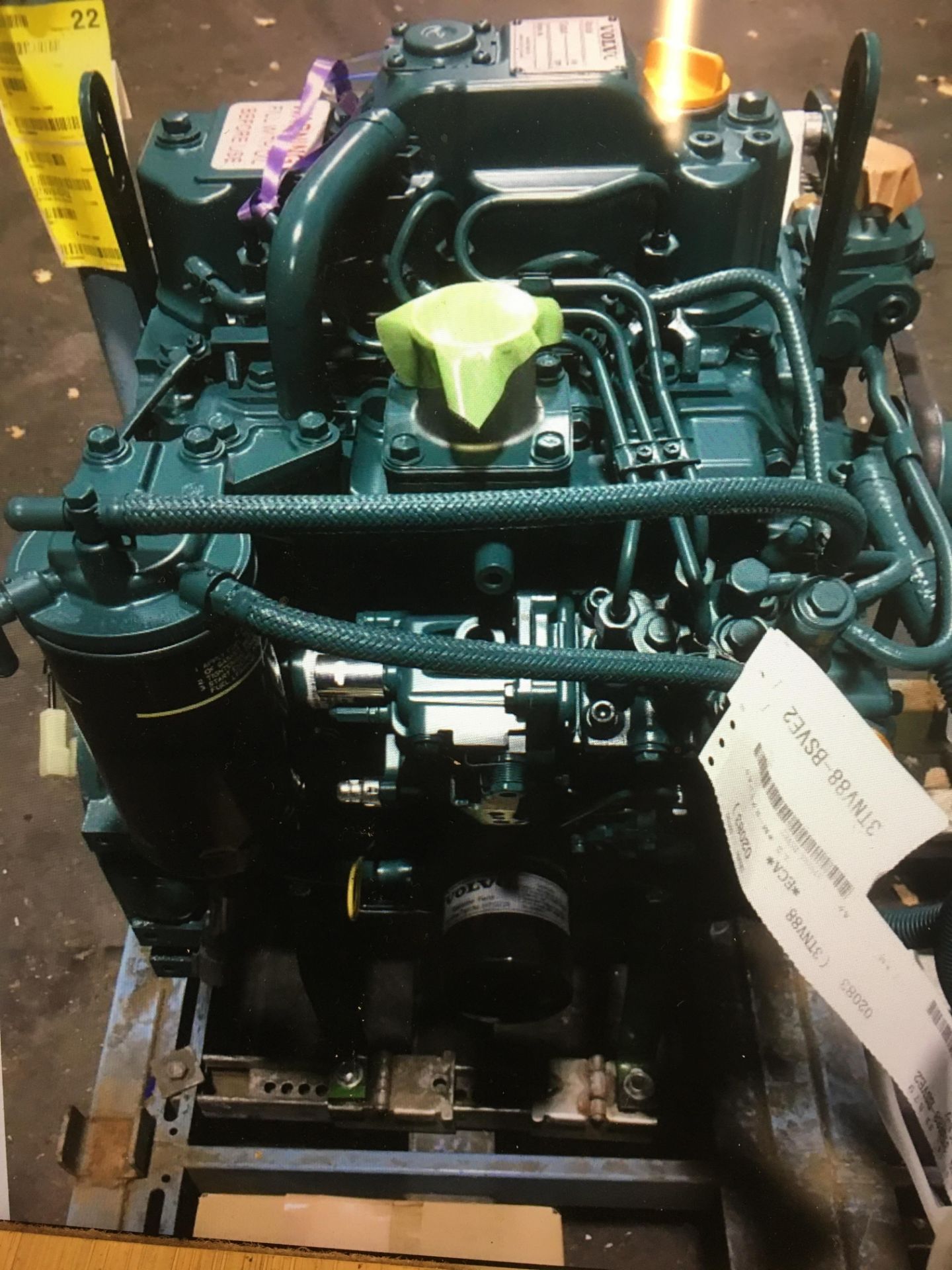 Yanmar /Volvo 20.4kW (27HP) Industrial Diesel Engine - Image 2 of 4