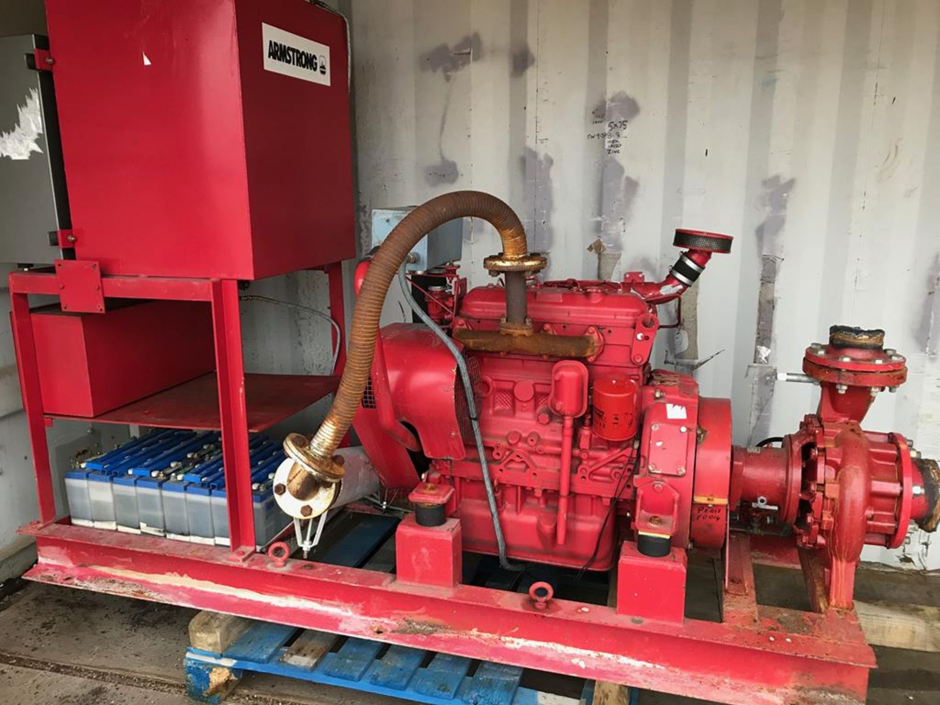 Iveco/Armstrong Skid Mounted Diesel Fire Pump - Image 2 of 5