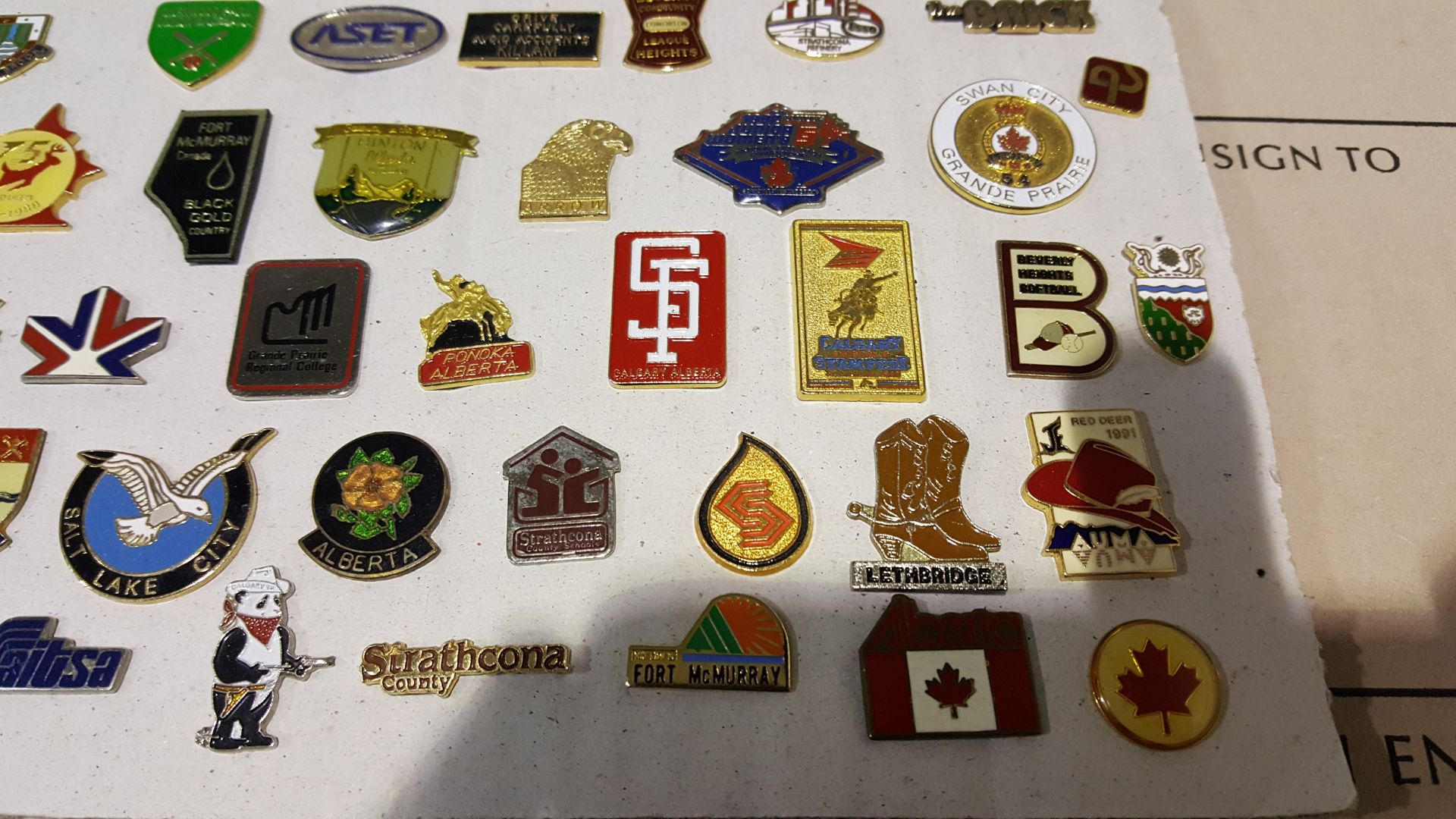 Over Eighty American and Canadian Metal Enamel Pin - Image 2 of 5