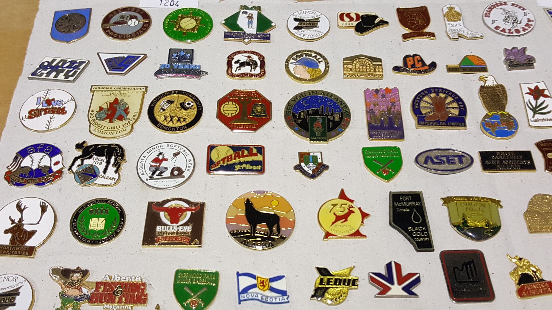 Over Eighty American and Canadian Metal Enamel Pin - Image 4 of 5