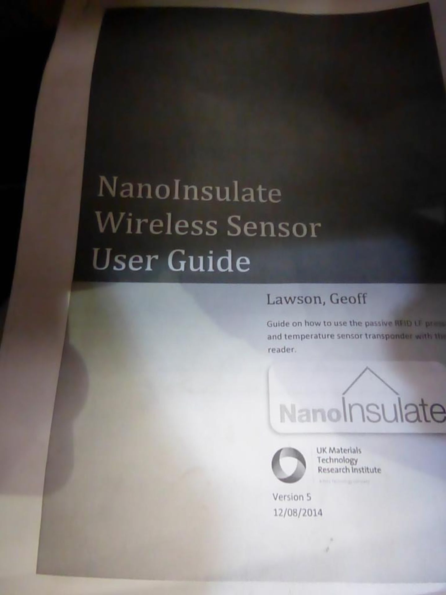 Nanoinsulate Wireless Sensor - Image 2 of 2