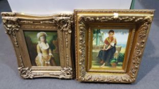 Two Ornately Framed Pictures