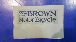 A Brown Brothers 'The Brothers Motor Bicycle' Broc