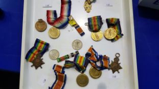 A Collection of First World War Medals and Ribbons