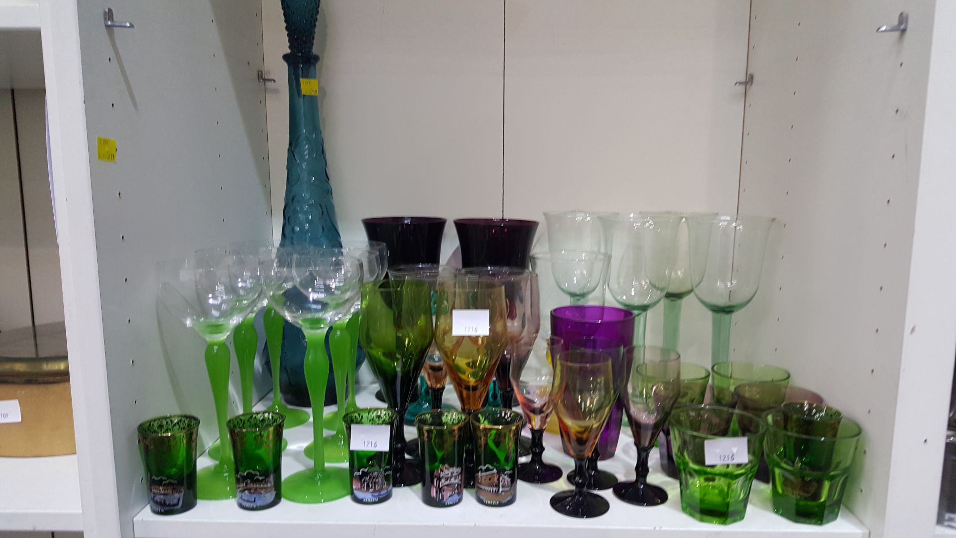 Shelf of Glassware