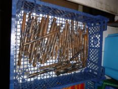 Tray of Tapered Drill Bits