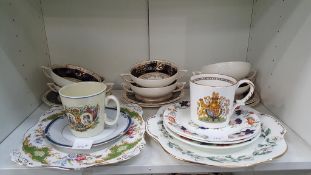 Three Shelves of Ceramics