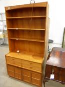 An Open Teak Bookcase