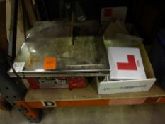 Clarke 33mm Tile Cutter and a box of L Plates etc