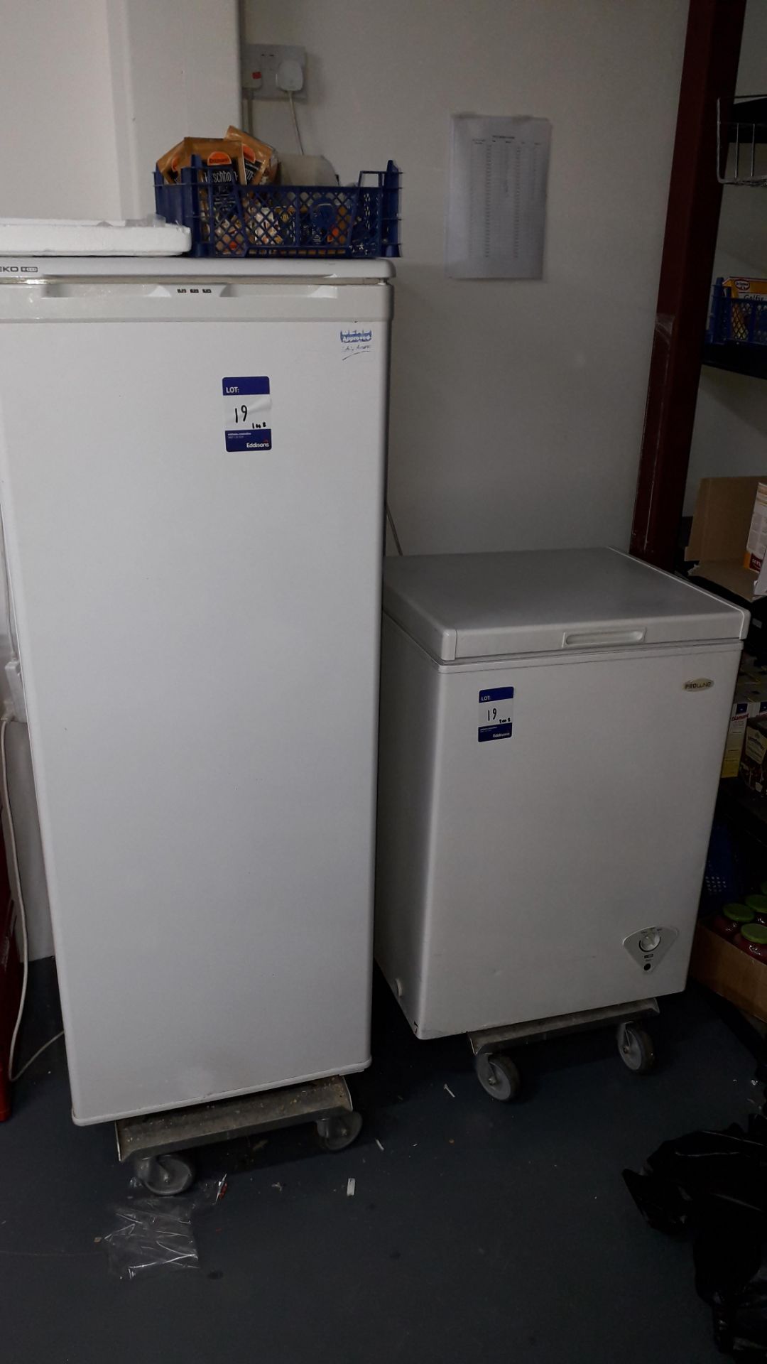 Beko TZS490 Upright Freezer 18Ltr Capacity, Serial Number 0110515406 Proline CFP100BU Chest Freezer