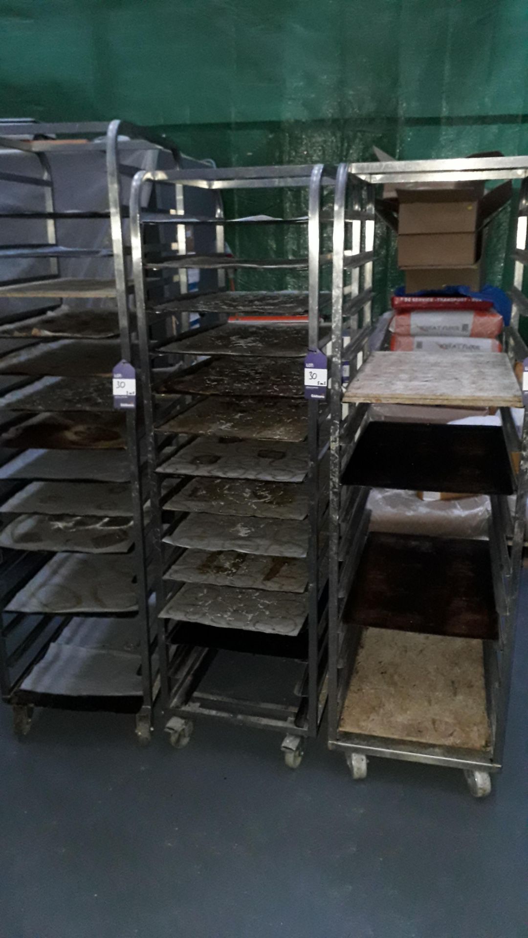 5 x Bakery Racking Trolley with Quantity of Trays - Image 2 of 3