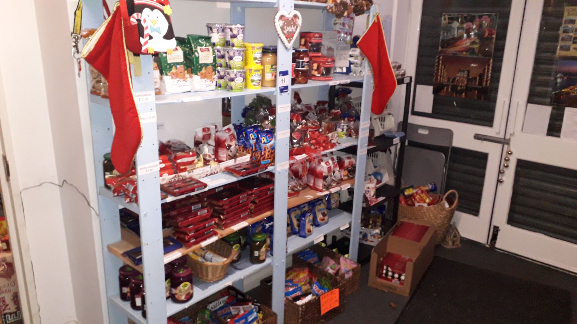 Racking and Contents to Shop Store to include Various German Cakes, Biscuits, Crisps, Pickles, - Image 4 of 11