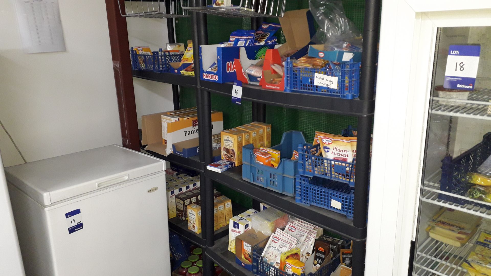 Quantity of Food Stock and racking to Room to include Haribo Sweets, Cakes, Biscuits, Crisps, - Image 6 of 8