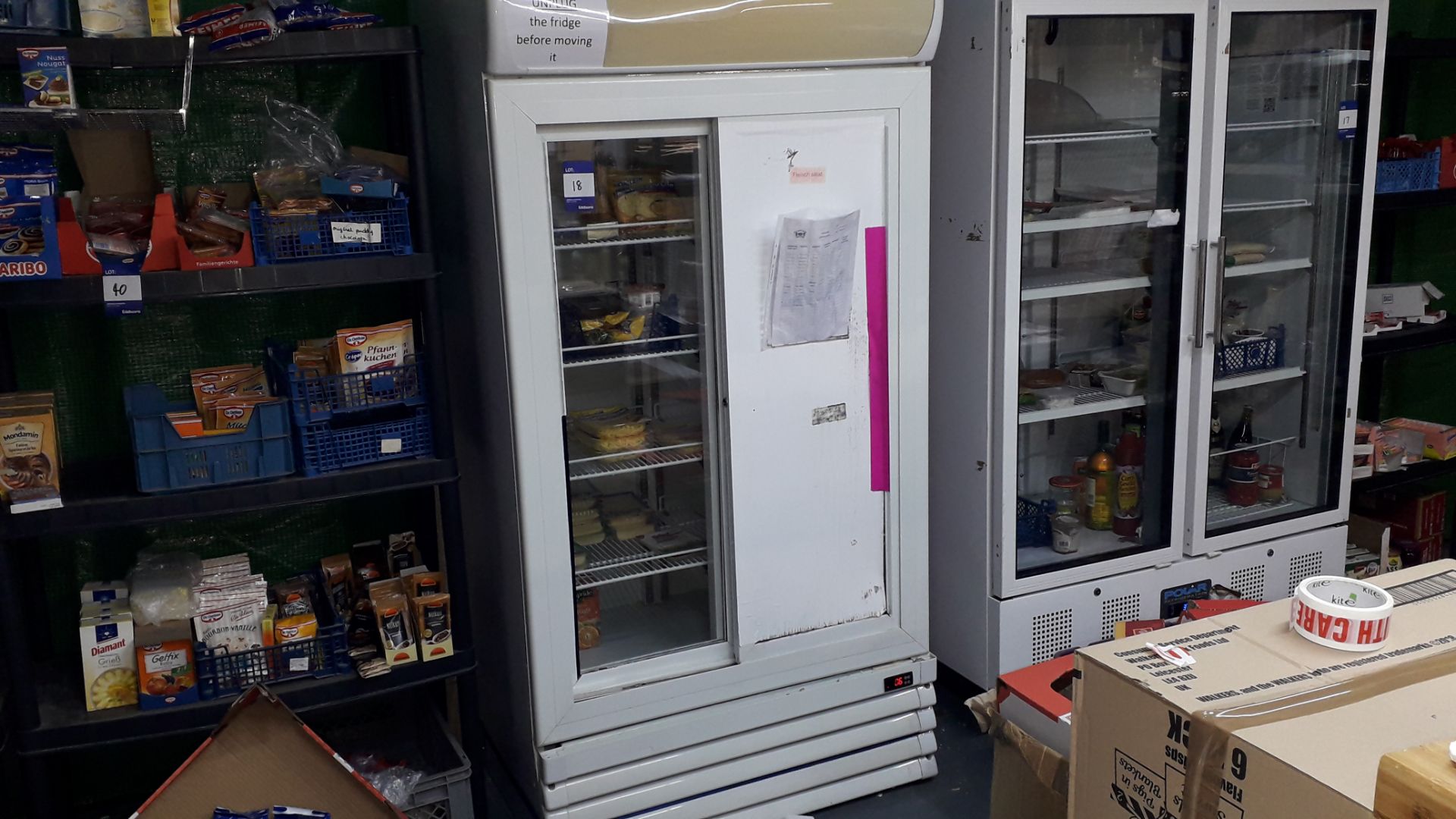 Capital Vesta 800MK2 Double Sliding Door Display Fridge (2015) 805Ltr Capacity Serial Number - Image 2 of 3