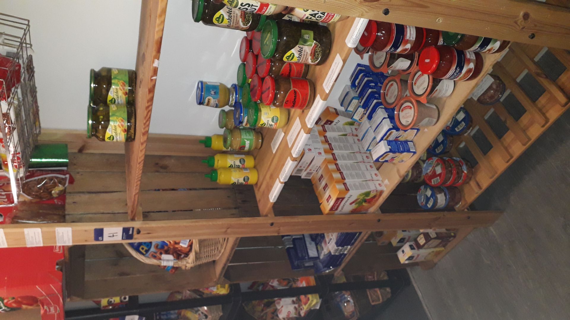 Racking and Contents to Shop Store to include Various German Cakes, Biscuits, Crisps, Pickles, - Image 8 of 11