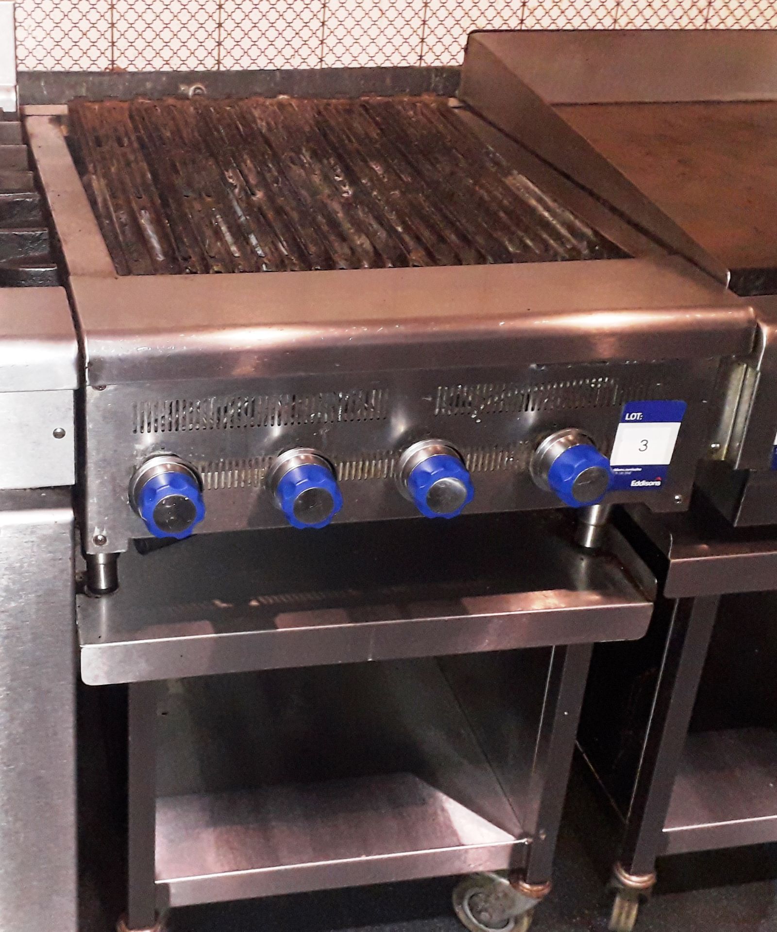 Imperial Stainless Steel Gas Fired BBQ Range on Stand (To Be Disconnected By A Qualified Gas