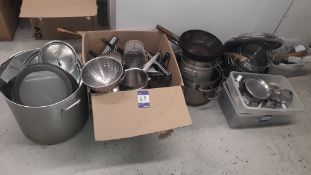 Large Quantity of Pots, Pans and Utensils