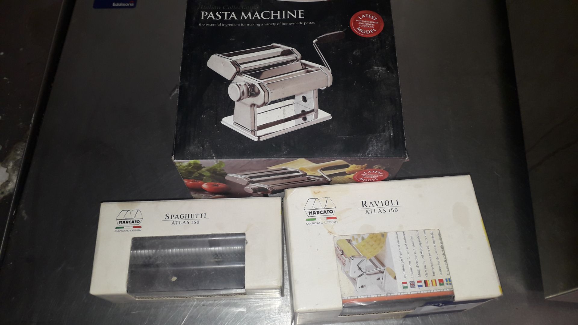 Kitchen Craft Table Top Pasta Machine, Marcato Spaghetti Atlas 150, Marcato Ravioli Atlas 150 - Image 2 of 2