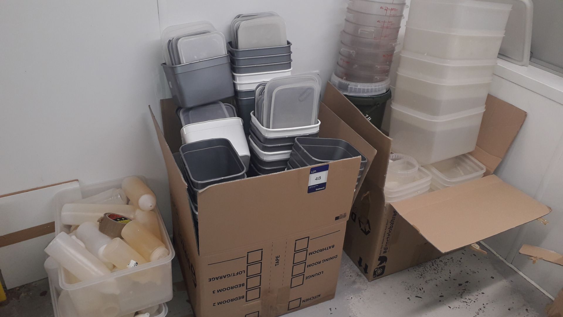 Quantity of Various Plastic Containers