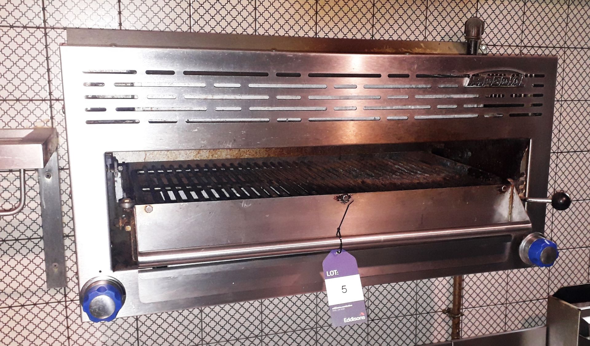 Imperial Stainless Steel Salamander Grill (To Be Disconnected By A Qualified Gas Engineer)
