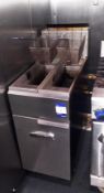 Imperial Stainless Steel Twin Well Deep Fat Fryer (To Be Disconnected By A Qualified Gas Engineer)