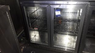 Precision BBS900 Stainless Steel Double Door Under counter Display Refrigerator