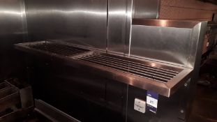 2 x Stainless Steel Wall Mount Shelves