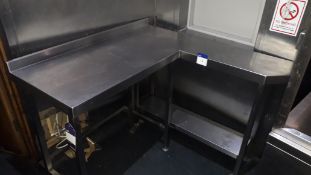 Stainless Steel L Shape Food Prep Table