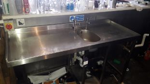 Stainless Steel Food Prep Table 1550mm with Hand W