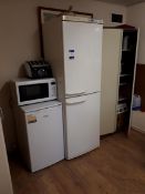 Bosch Fridge/Freezer, Tefal Toaster, Panasonic Microwave Oven, Bush Larder Refrigerator & Steel