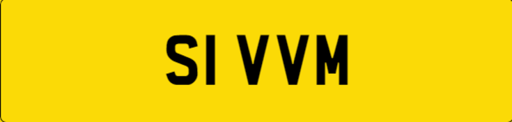 Cherished Registration Plate S1 VVM. A Transfer Fee of £80 is payable on top of a winning auction