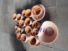 Selection of Terracotta Plant Pots and Trays