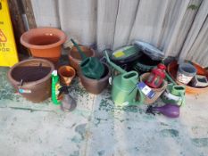 Quantity of Various Plant Pots and Other Gardening Equipment