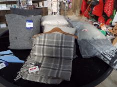 Quantity of Various Decorative Cushions, Blanket and Mats