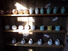 Selection of Various Mini Vases and Glass Vases to 3 Shelves