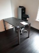 Contents of Room to Include Table, Multi Swivel Executive Chair, 4 Drawer Filing Chair