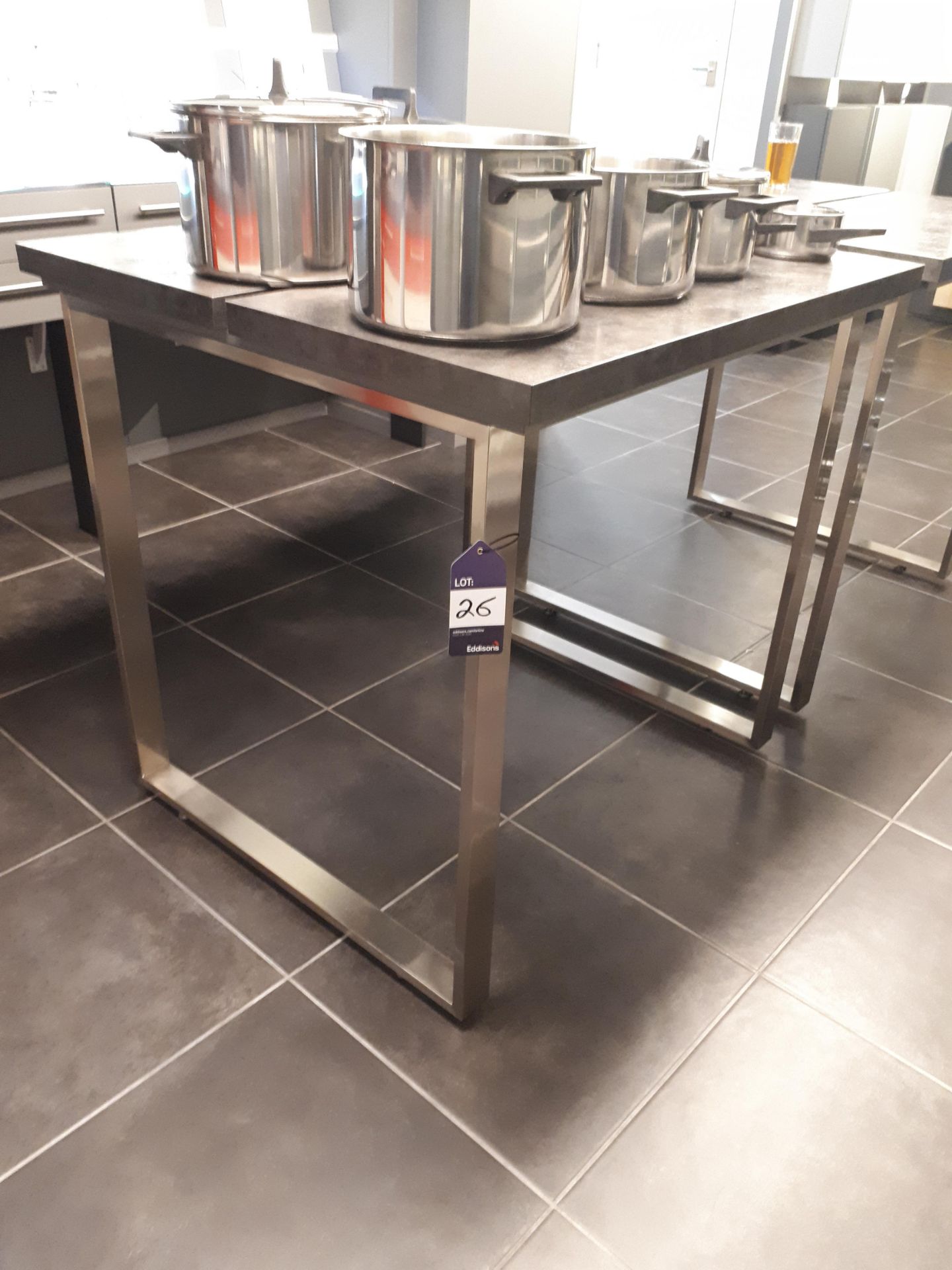 Stainless Steel Framed Bar Table