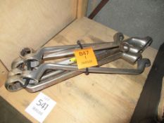 6 x Gedore ring spanners